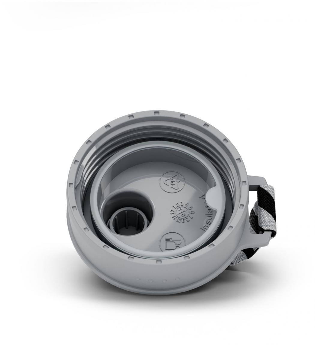 Kinderflasche isolierend Edestahl grau Ergobag Gewitter Blitze