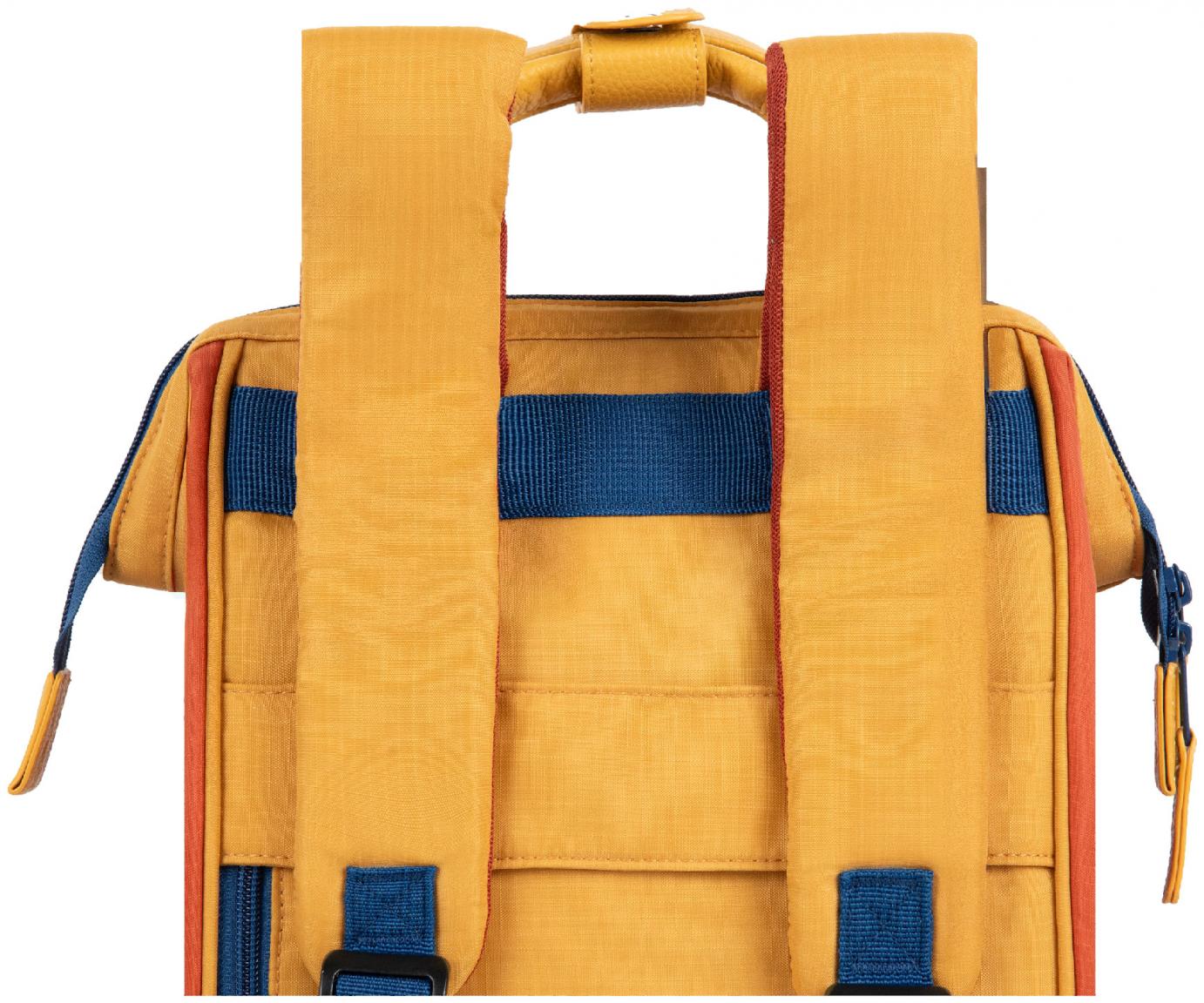 Kinderrucksack Cabaia Small fröhlich orange gelb Kilfi Wechseltasche Adventurer