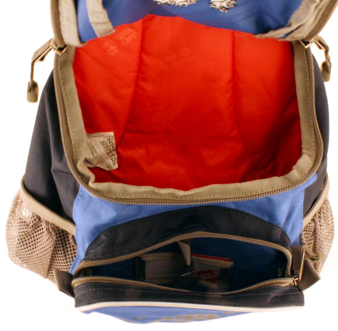 Kinderrucksack Jack Wolfskin Little Joe blau gemustert sea all