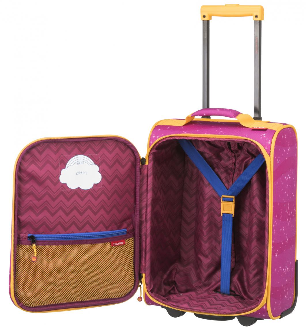 Kindertrolley Travelite Helden der Stadt Polizei Feuerwehr Pink