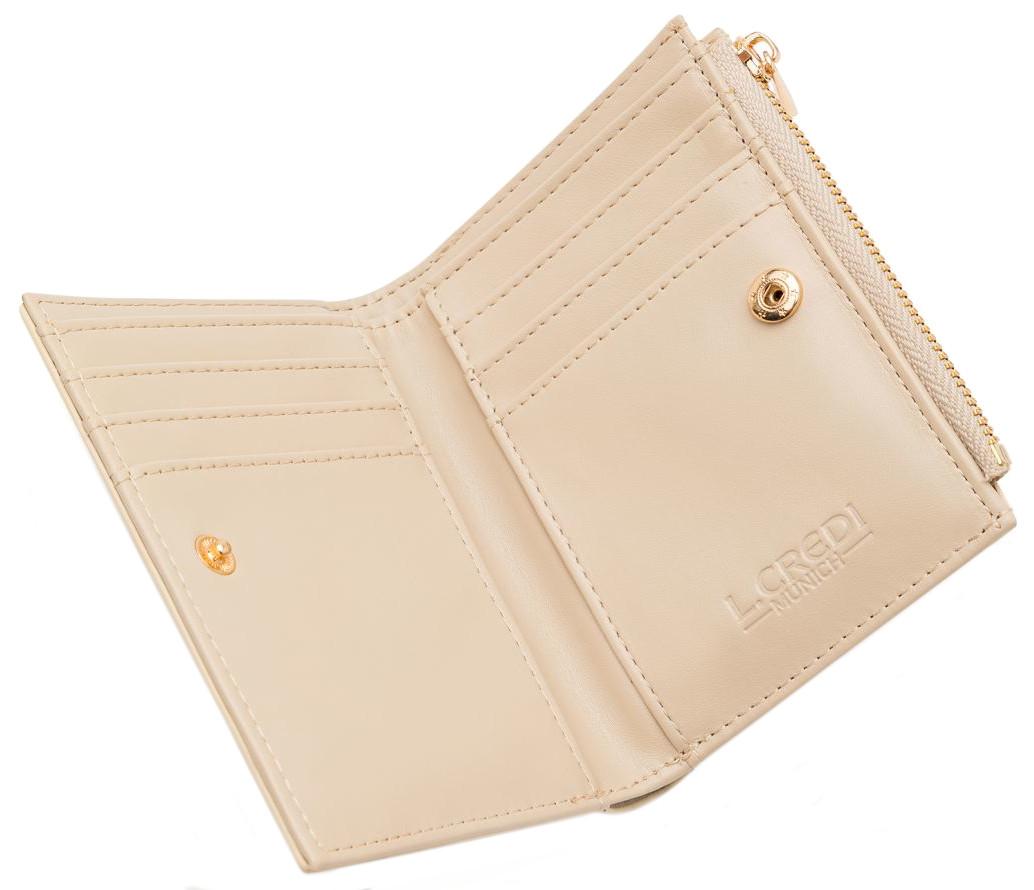 Klappbörse Filippa L.Credi Munich creme vegan