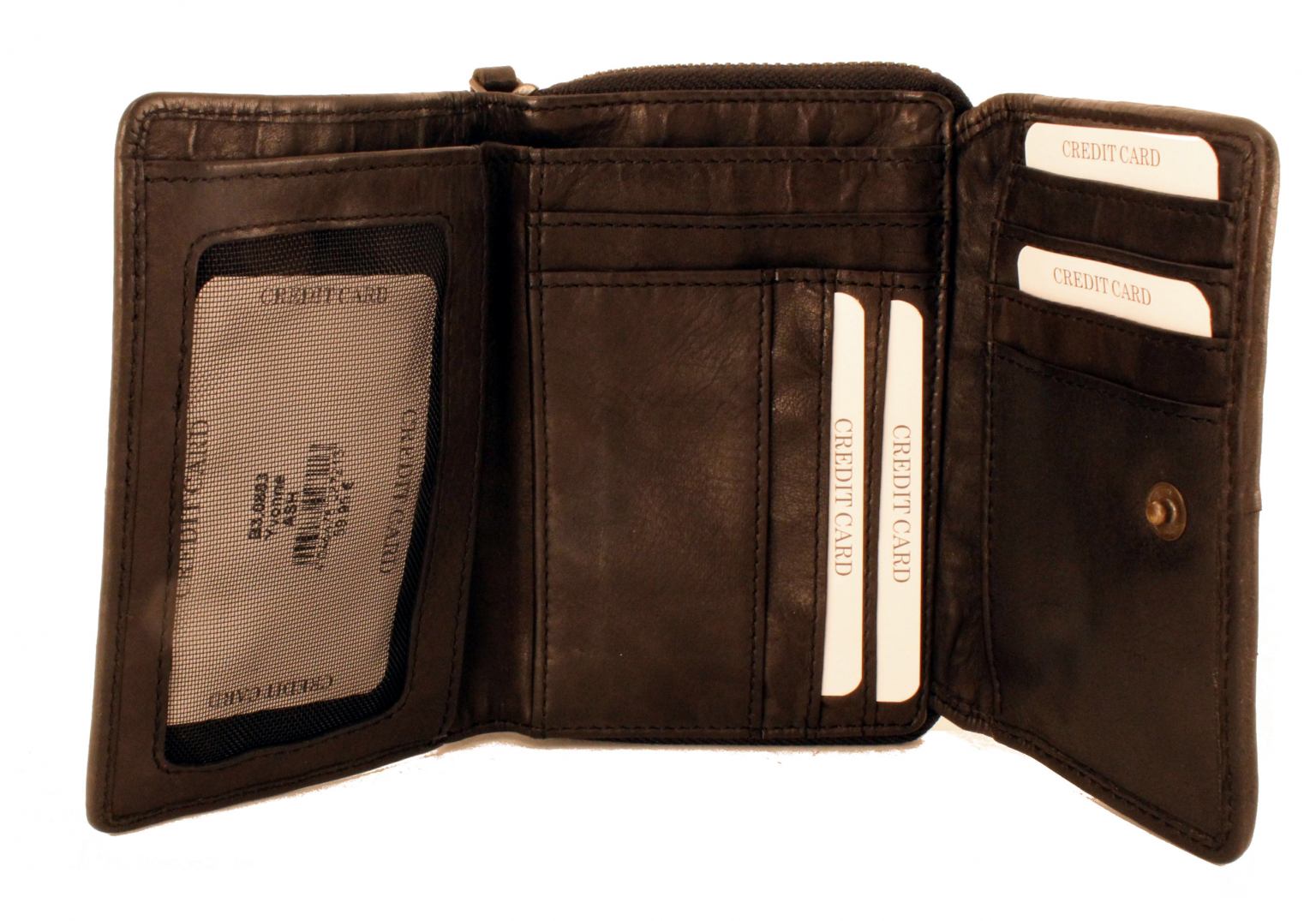 Klappbörse Leder Harbour 2nd Yvonne Mustard Nieten Flechtoptik