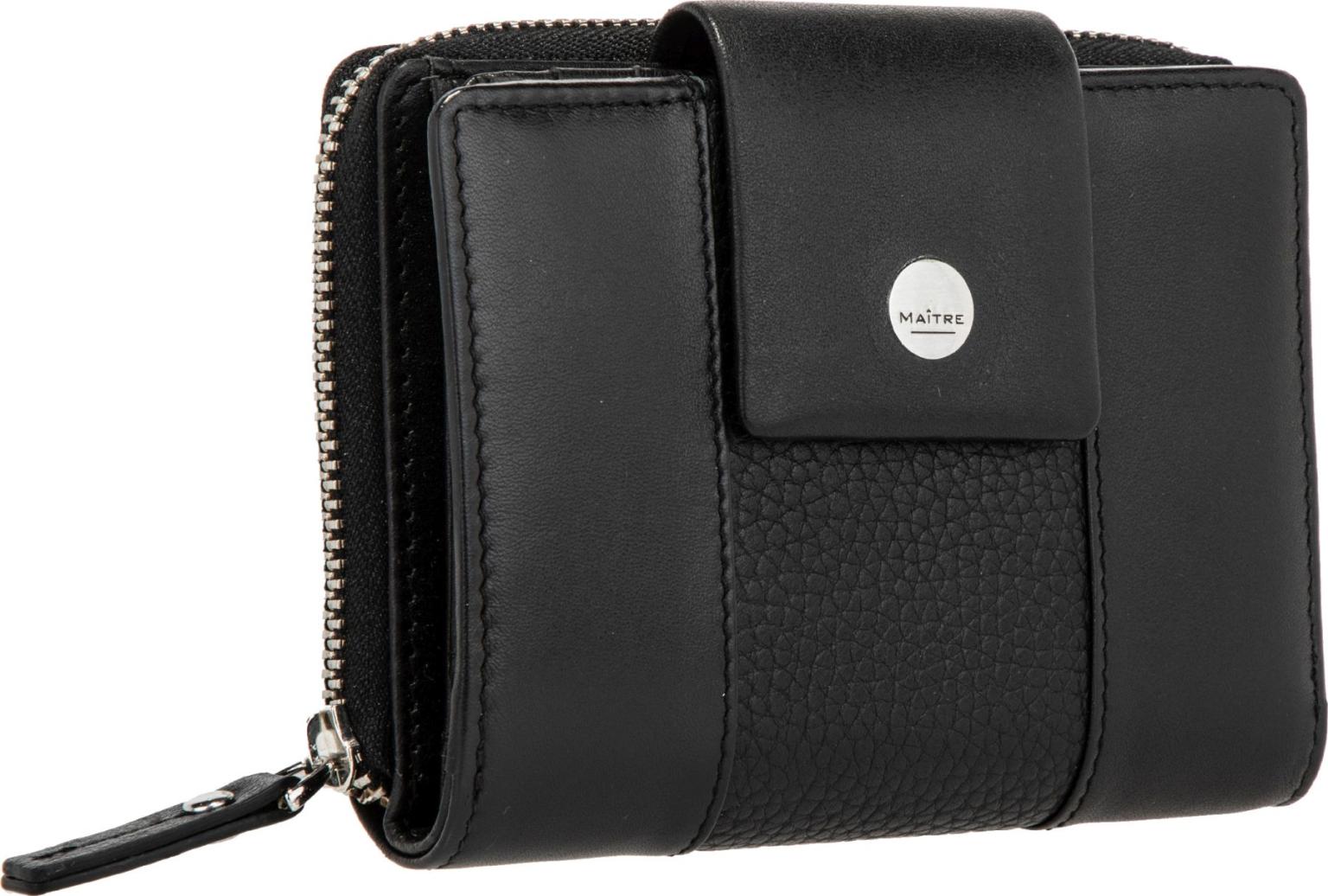 Klappbörse Maitre Auen Diethilde Purse MH9FZ Black Leder