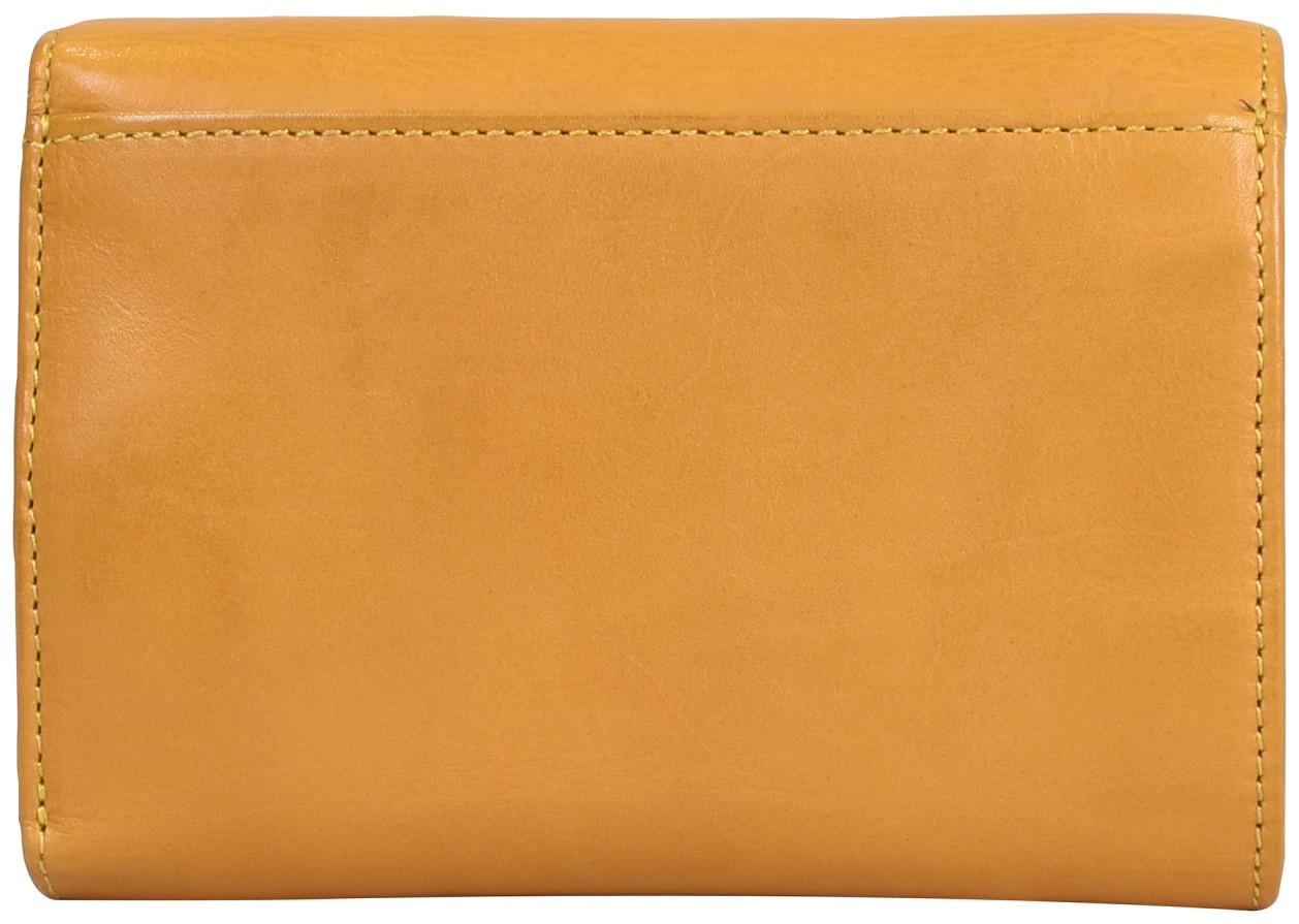 Klappbörse Maitre Steinbach Doris Yellow Dunkelgelb Vintage
