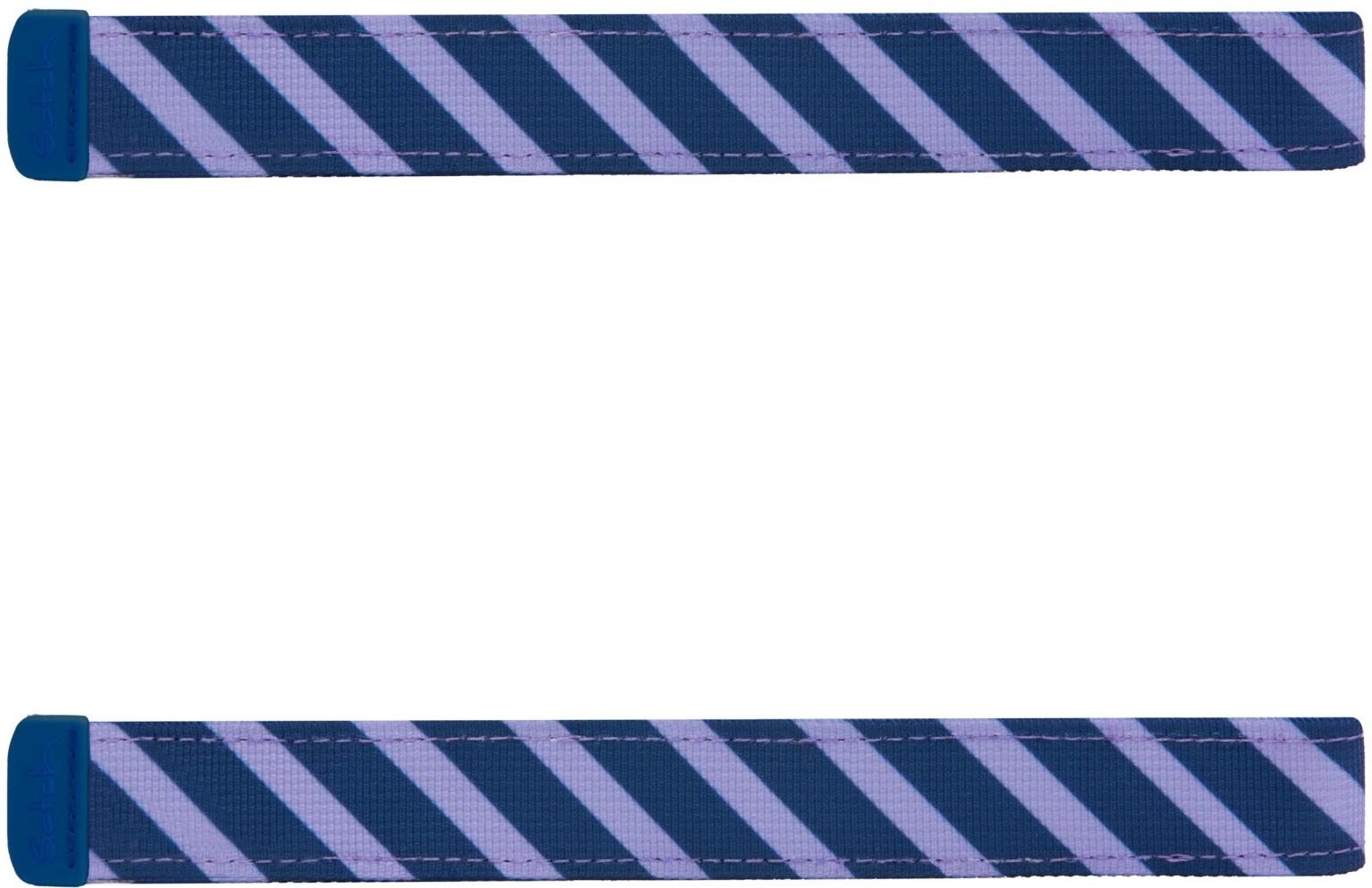 Klettbänder blau gestreift Satch Pack Swaps Stripe Blue