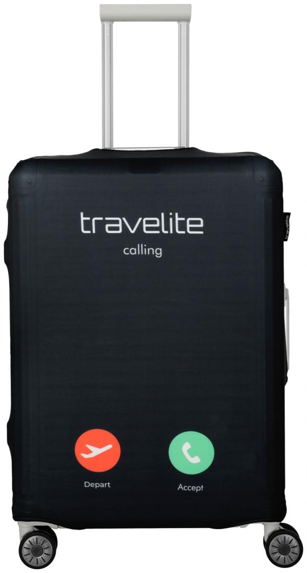 Kofferhülle Travelite Calling schwarz M elastisch