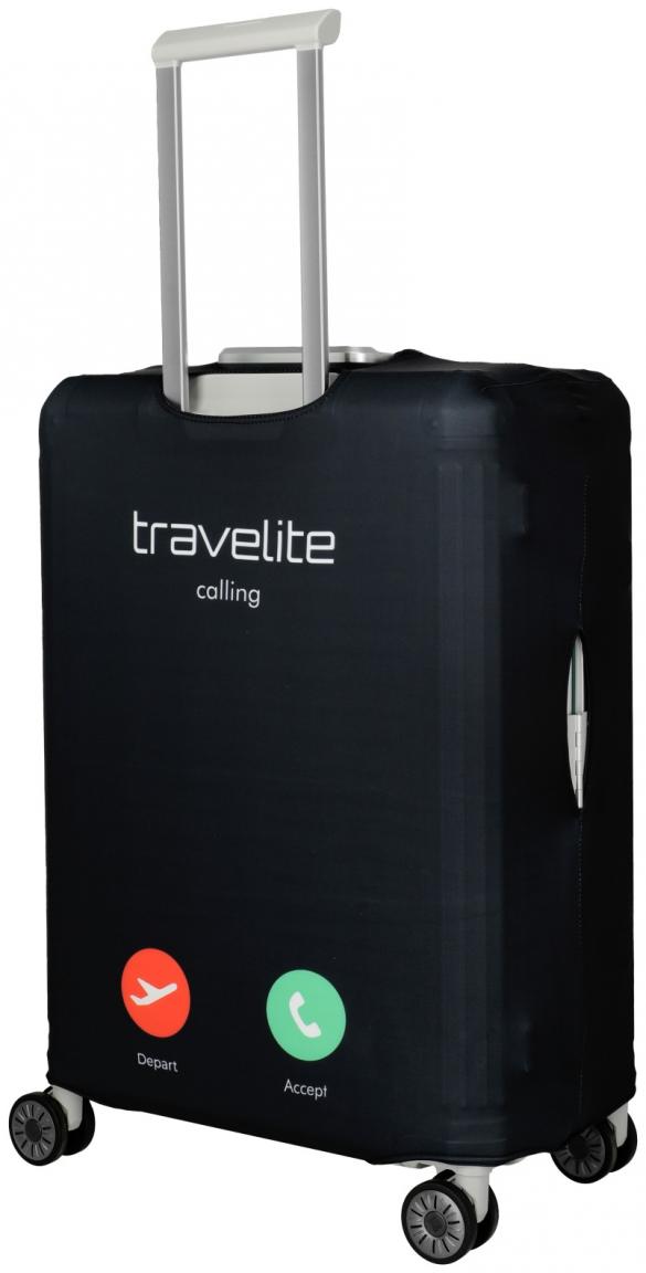 Kofferhülle Travelite Calling schwarz M elastisch