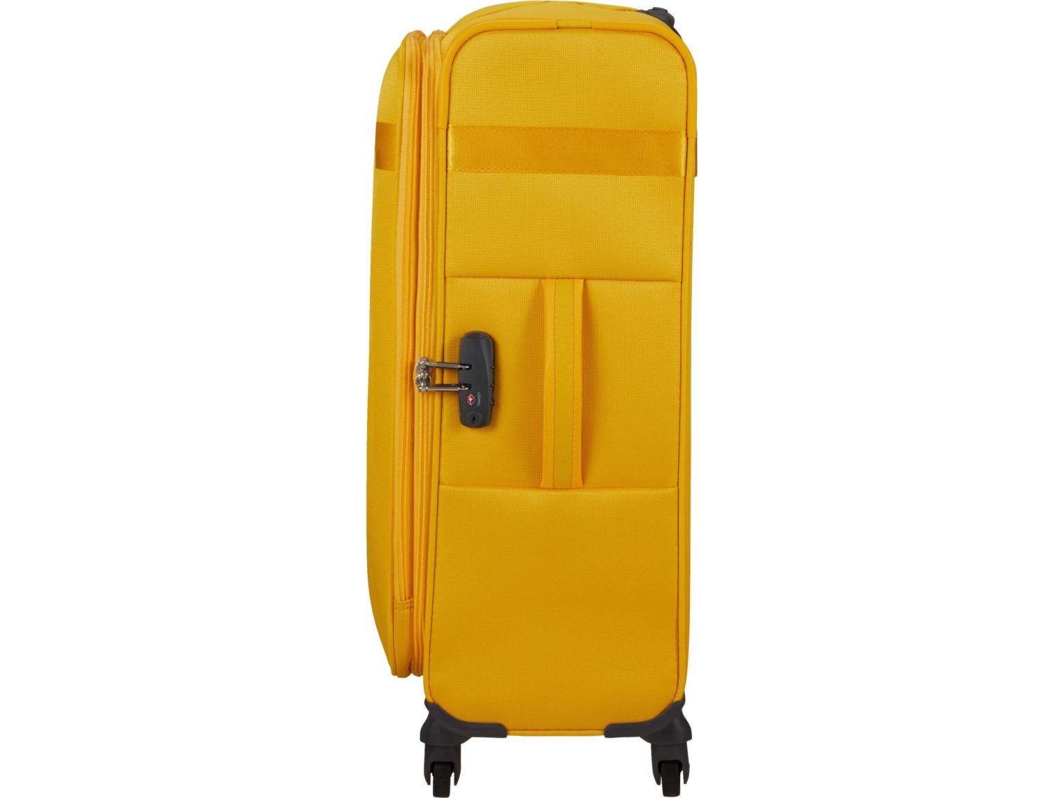 Koffertrolley knallgelb erweiterbar Samsonite Citybeat Spinner 66cm