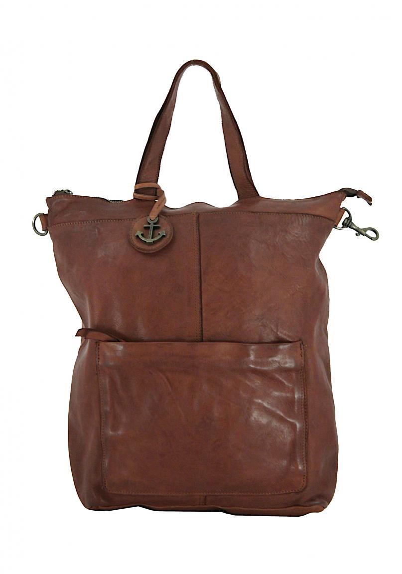 Kombibag Harbour2nd Orion Cognac Rucksack Vintageleder