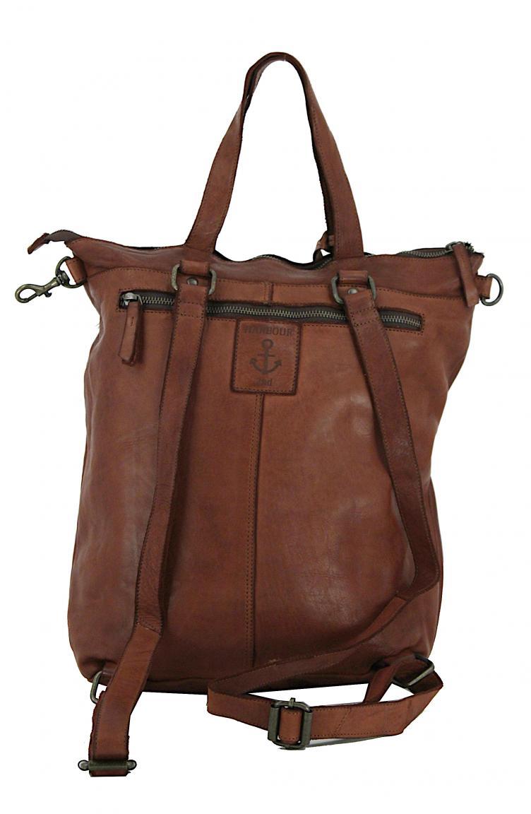 Kombibag Harbour2nd Orion Cognac Rucksack Vintageleder