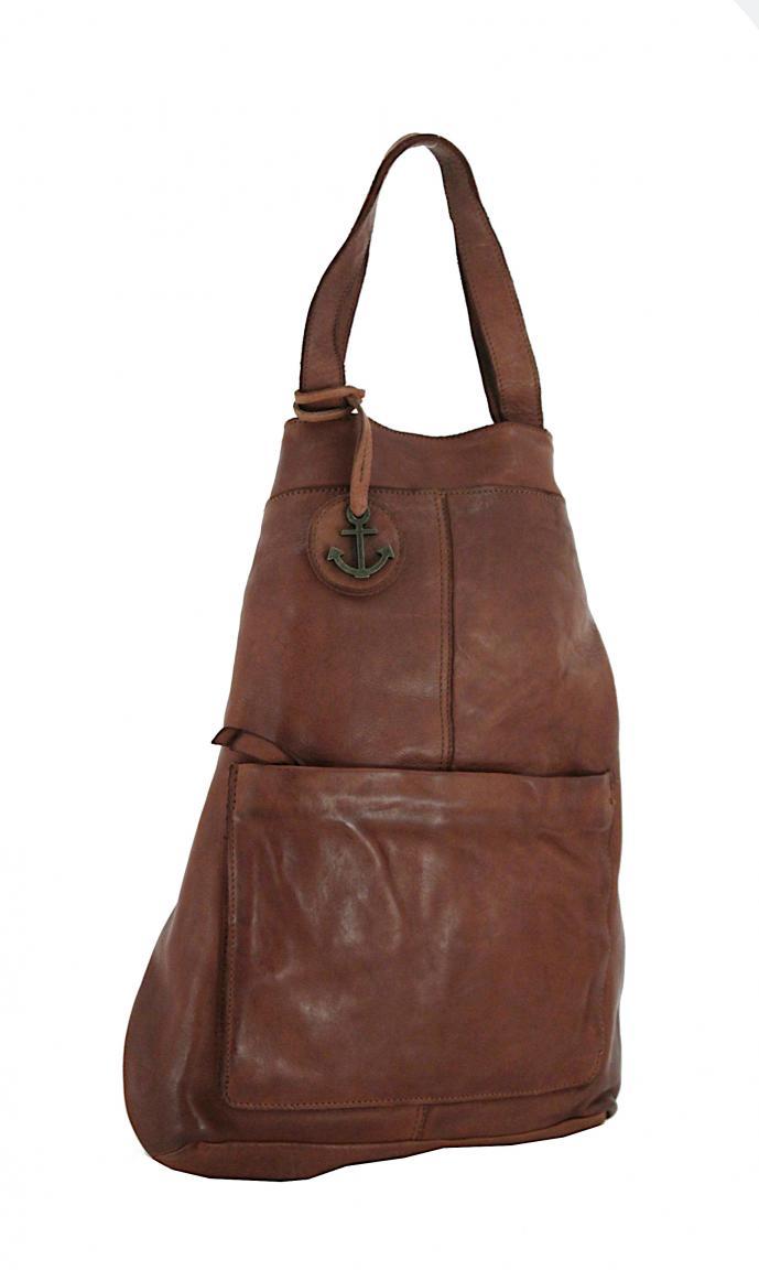 Kombibag Harbour2nd Orion Cognac Rucksack Vintageleder