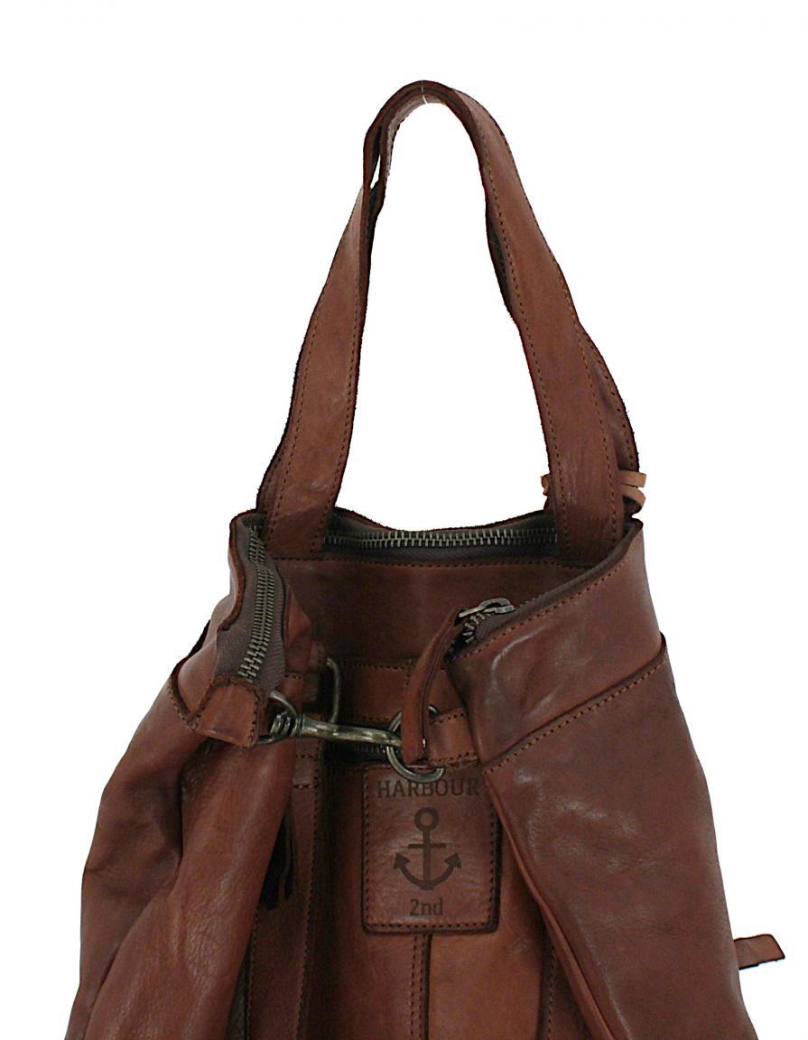 Kombibag Harbour2nd Orion Cognac Rucksack Vintageleder