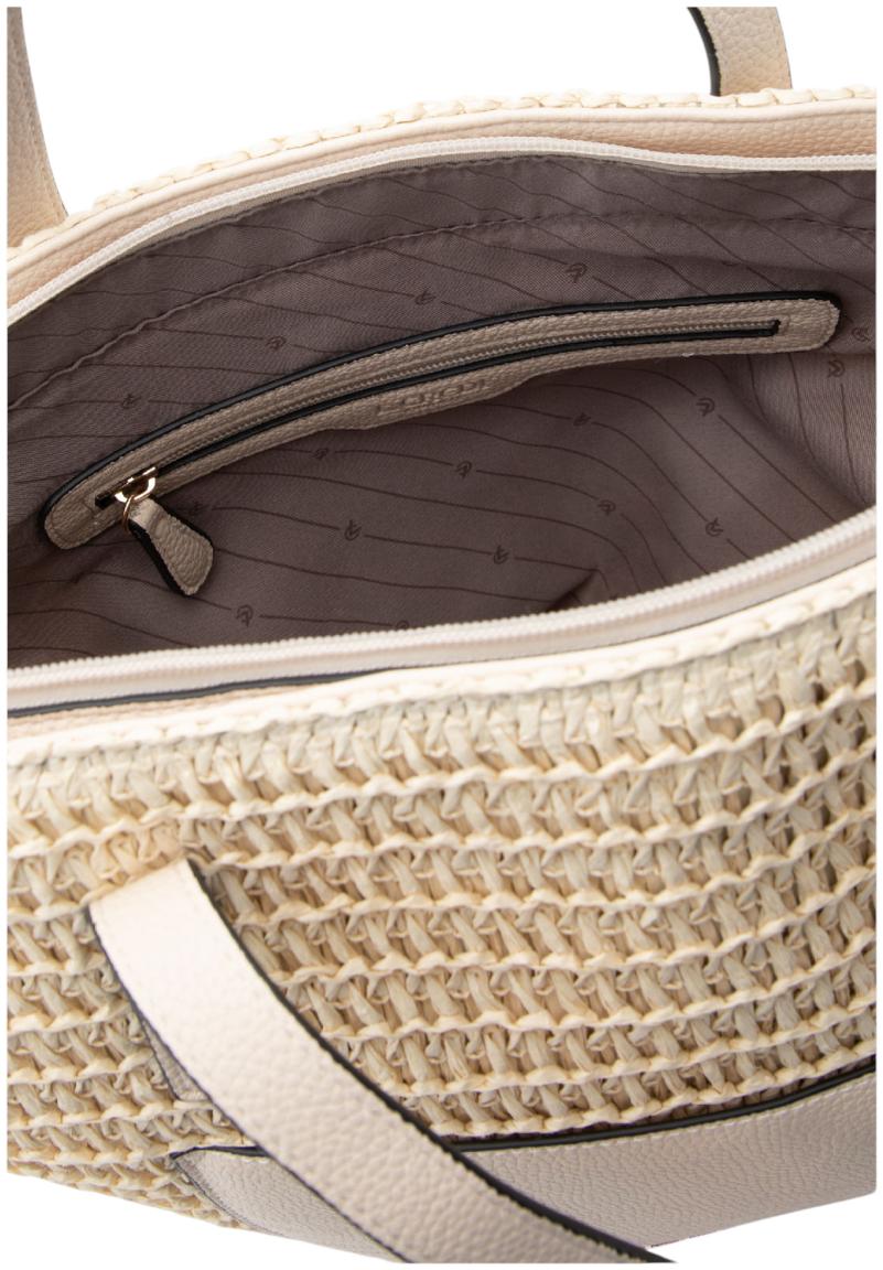 Korbtasche L.Credi beige Strand Bast Ramina Sand vegan