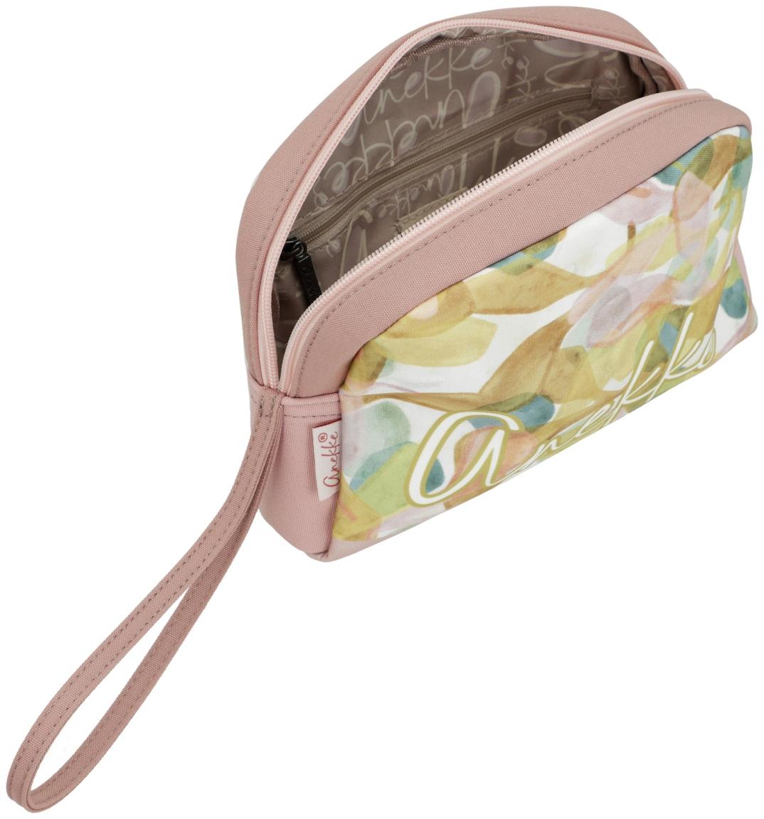 Kosmetiktasche Anekke Bloom Altrosa Gelb