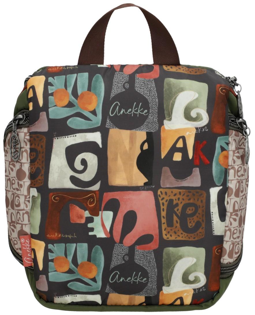 Kosmetiktasche Anekke Muse olivgrün bunt Comicprint