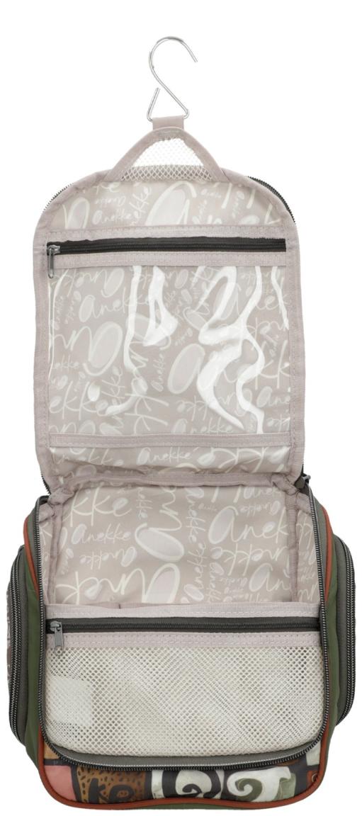 Kosmetiktasche Anekke Muse olivgrün bunt Comicprint