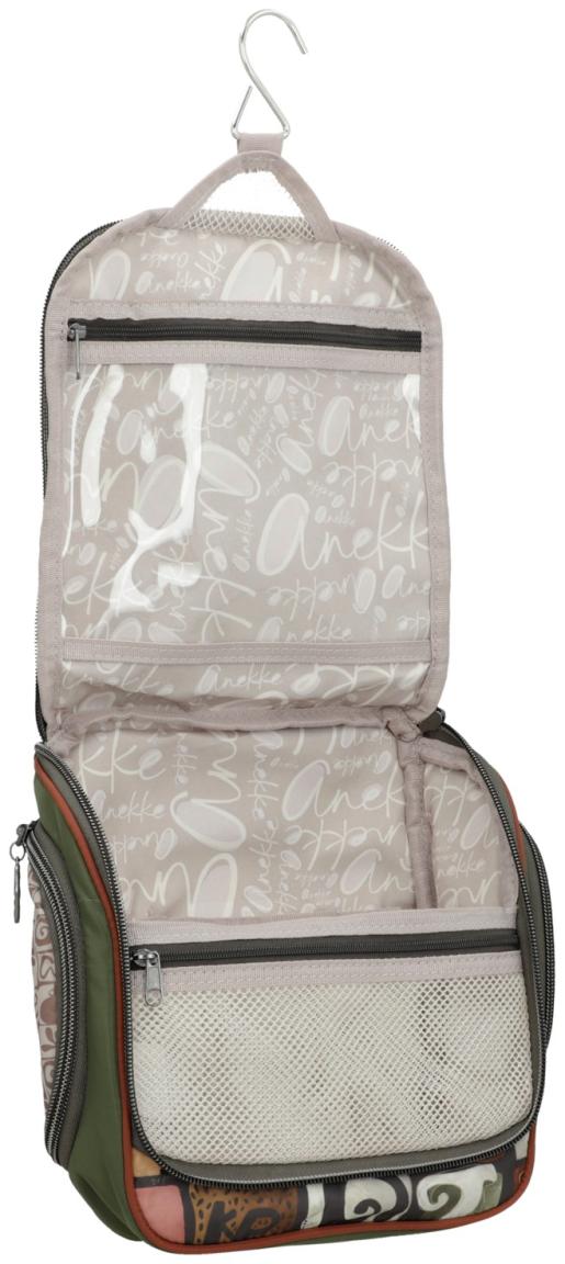 Kosmetiktasche Anekke Muse olivgrün bunt Comicprint