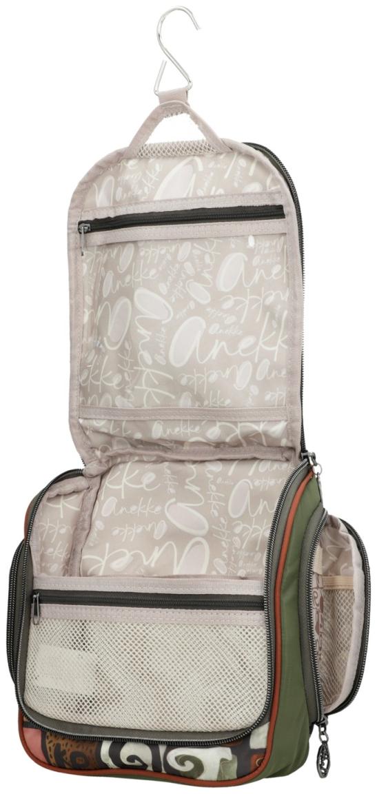 Kosmetiktasche Anekke Muse olivgrün bunt Comicprint