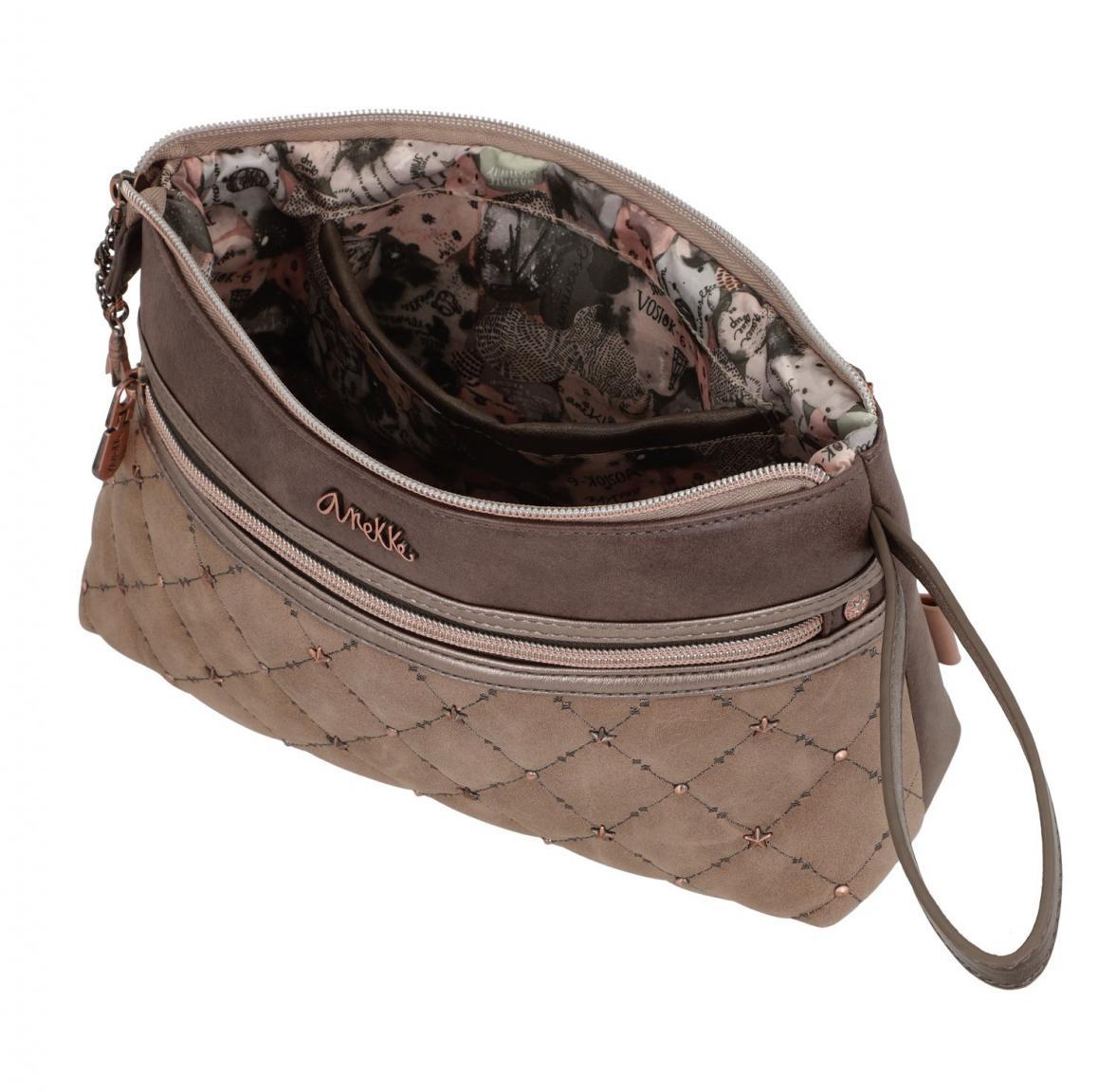 Kosmetiktasche Anekke Universe Planets Space Stars braun pastell Print
