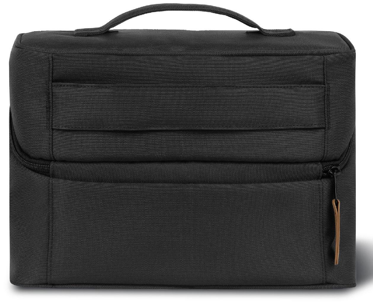 Kosmetiktasche Cabaia Molle Berlin schwarz Lavendel Fronttasche