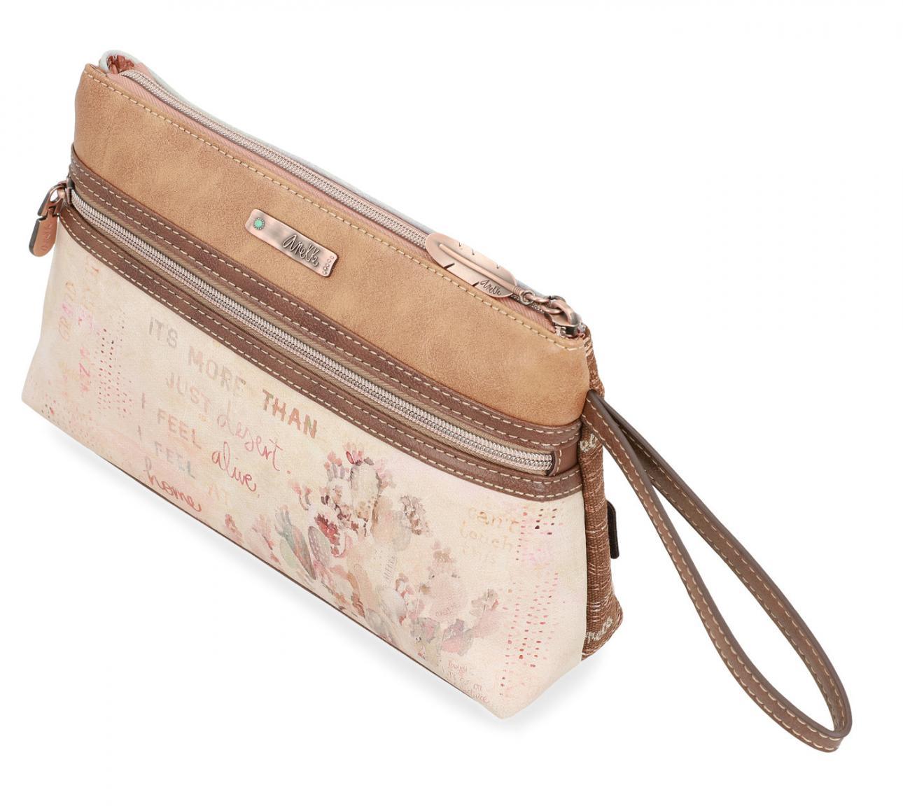 Kosmetiktasche Cowgirl Anekke Arizona bestickt braun bunt