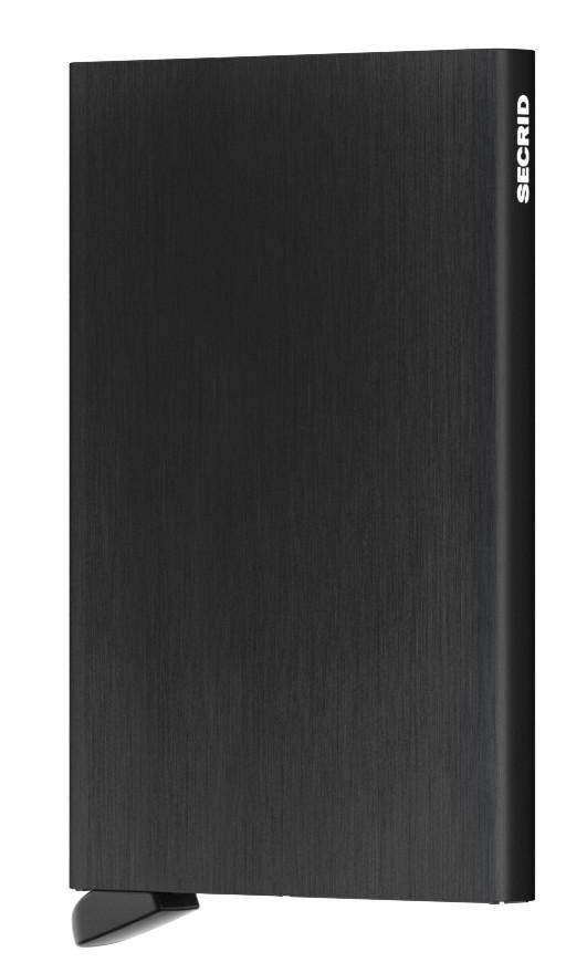 Kreditkartenetui Cardprotector Secrid Brushed Black schwarz