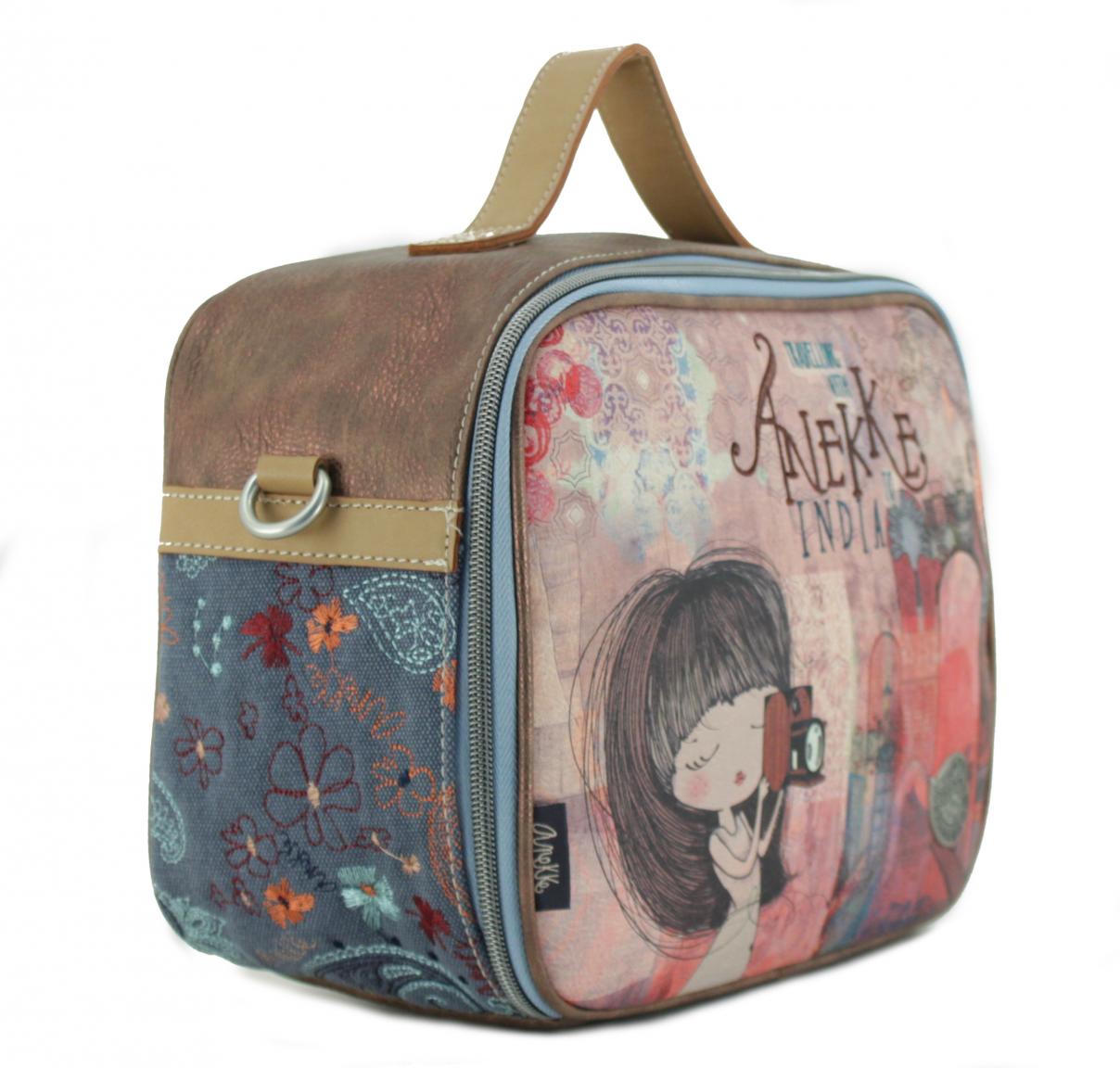 Kulturtasche Anekke India blue azul bunt Kamera