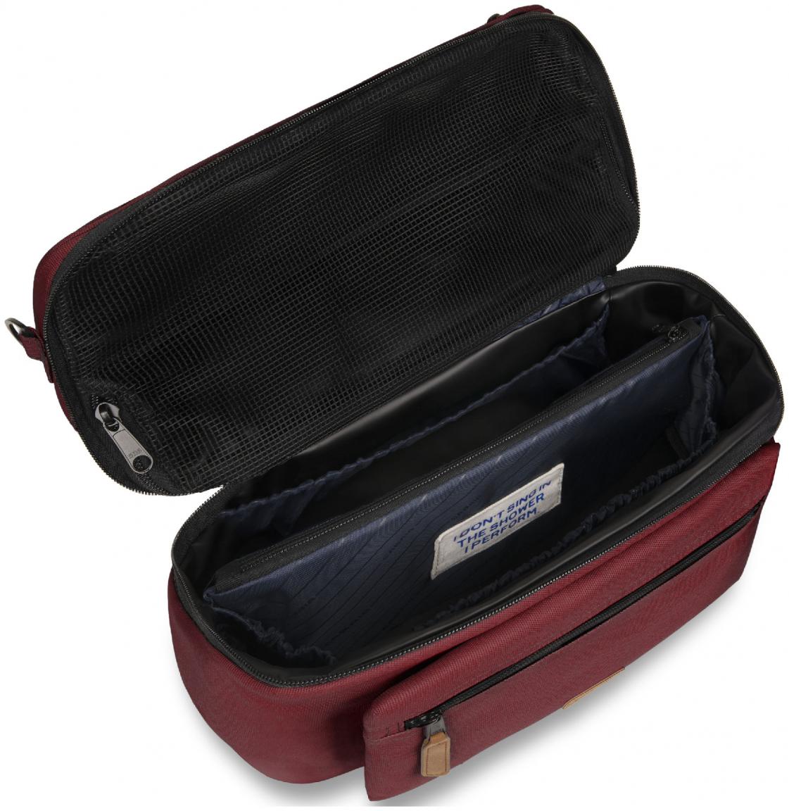 Kulturtasche Vanity weinrot Cabaia geräumig Sibiu Burgundy
