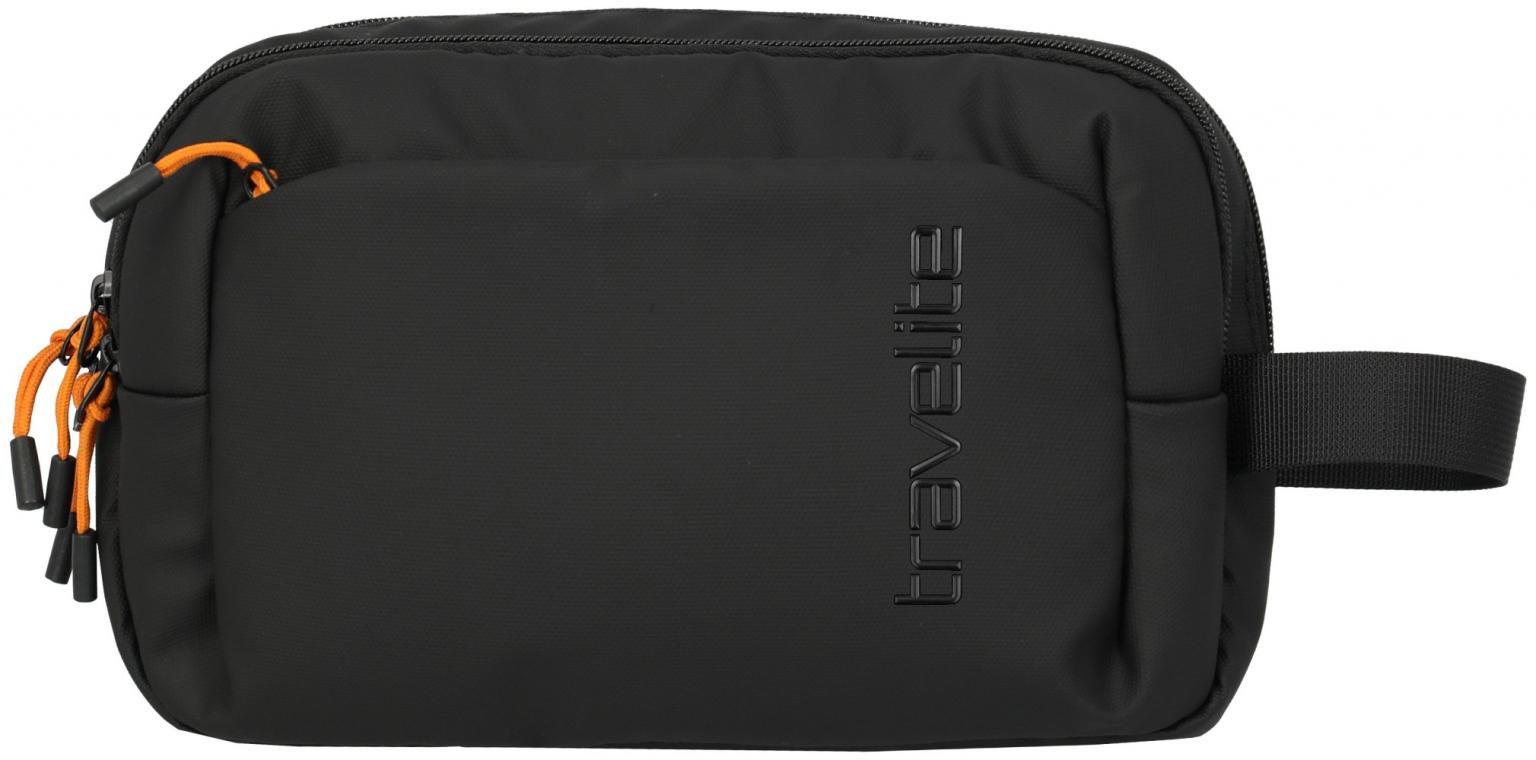 Kulturtasche schwarz orange Travelite Briize