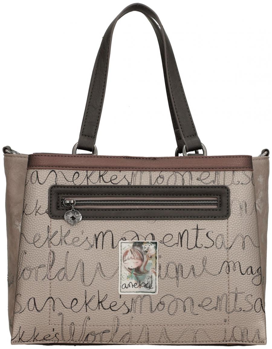 Kurzgrifftasche Anekke Real Manifesto Ziernieten abstrakt