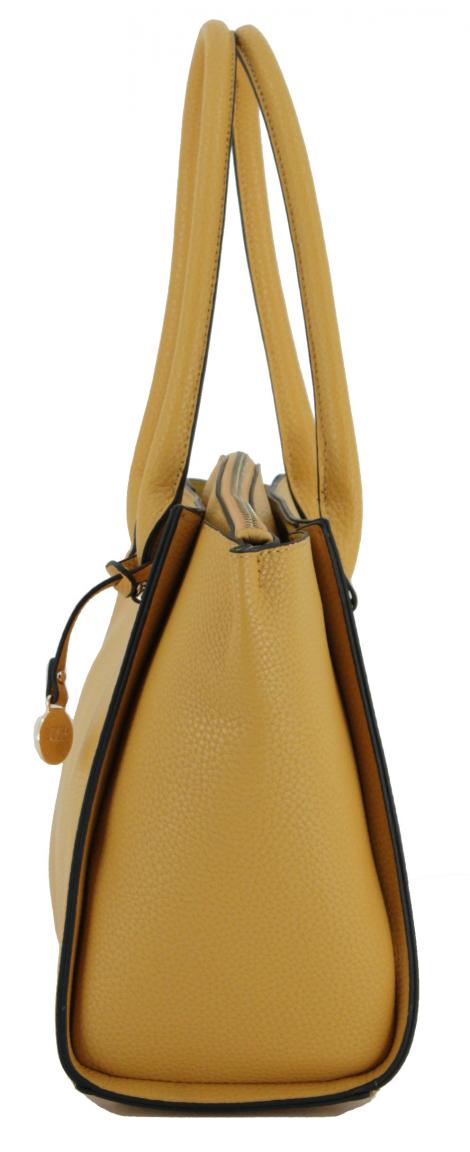 Kurzgrifftasche Delora gelb L.Credi Freundin-Collection