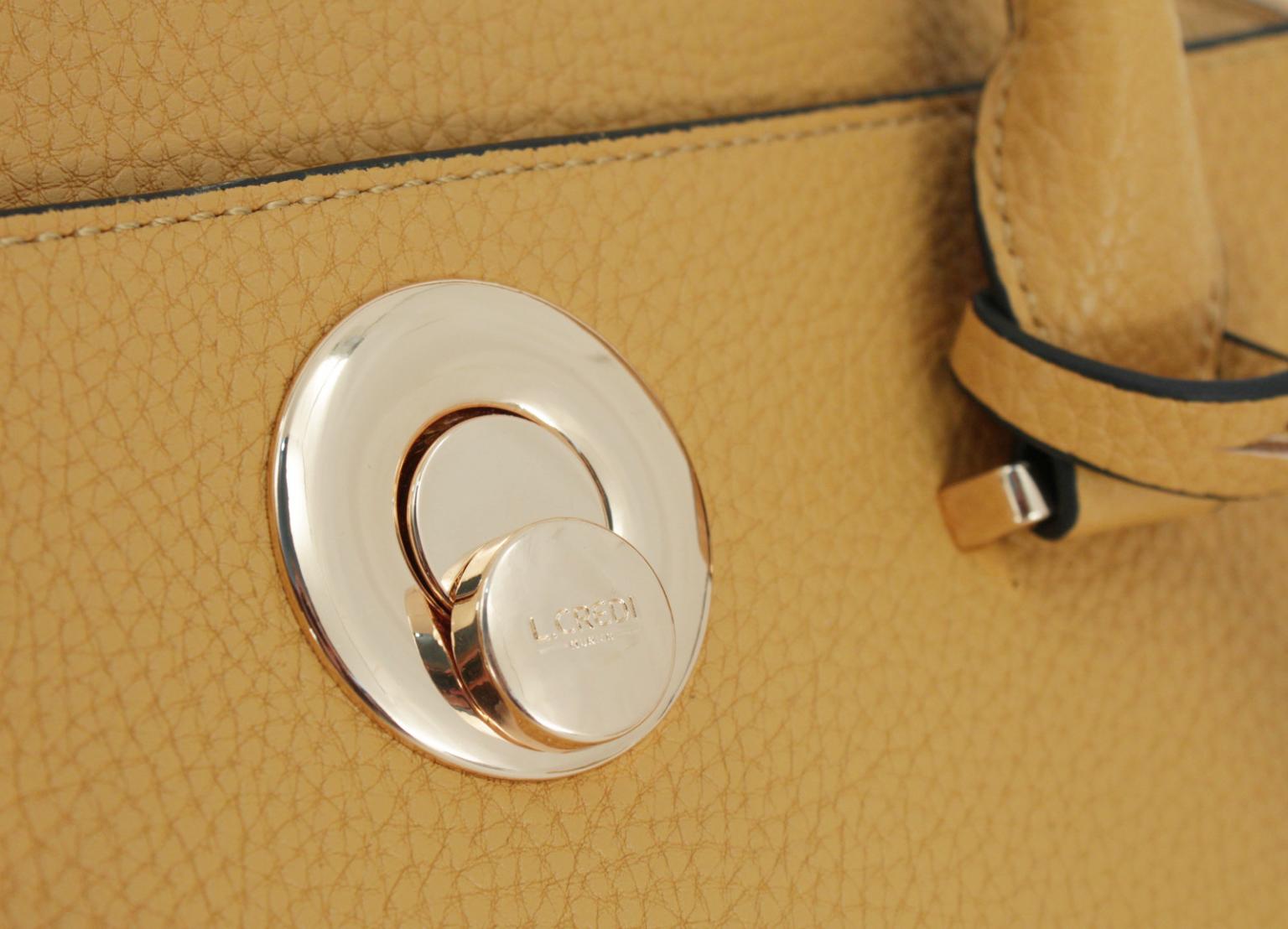 Kurzgrifftasche Delora gelb L.Credi Freundin-Collection