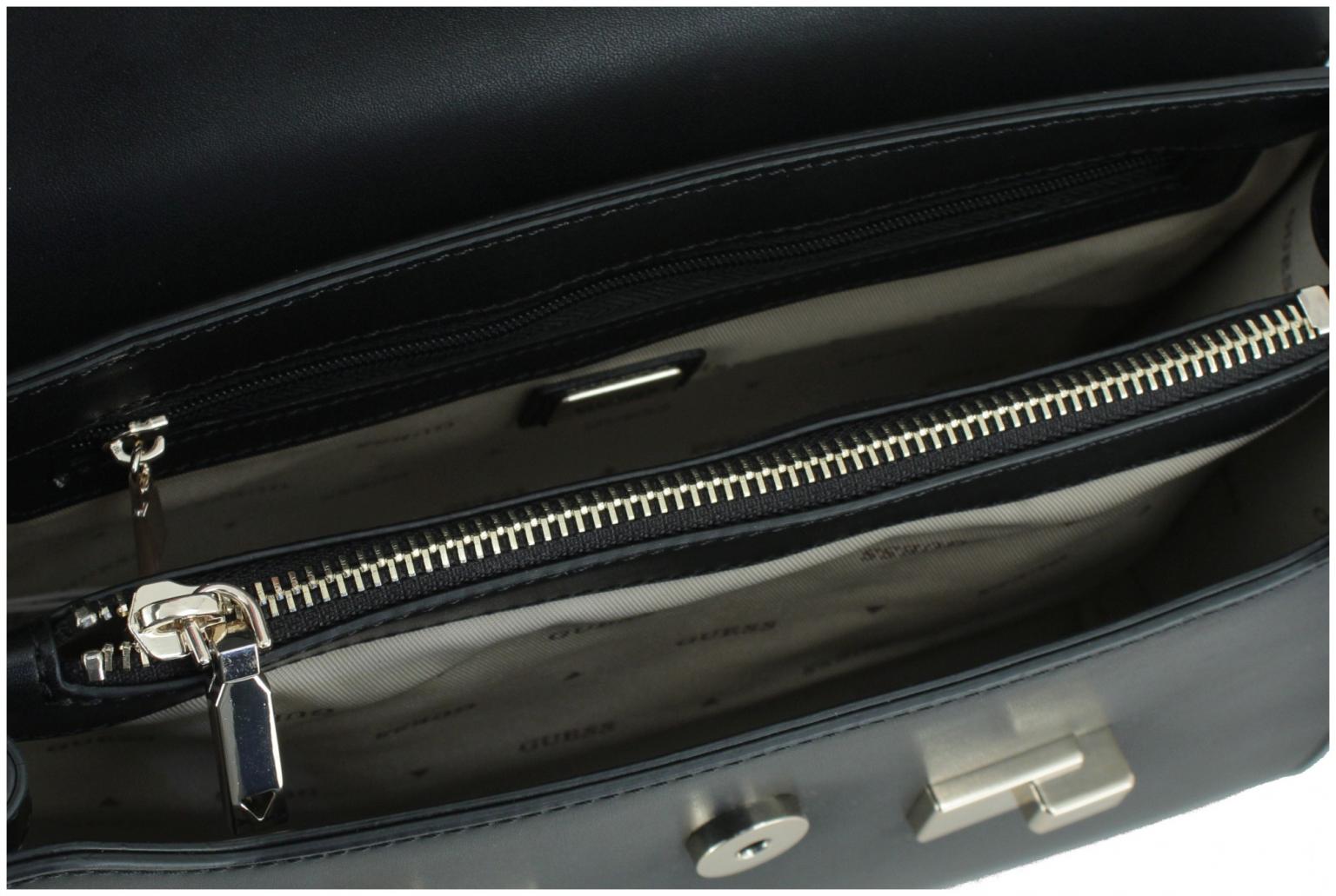 Kurzgrifftasche Guess Eco Aldith Taupe Überschlag