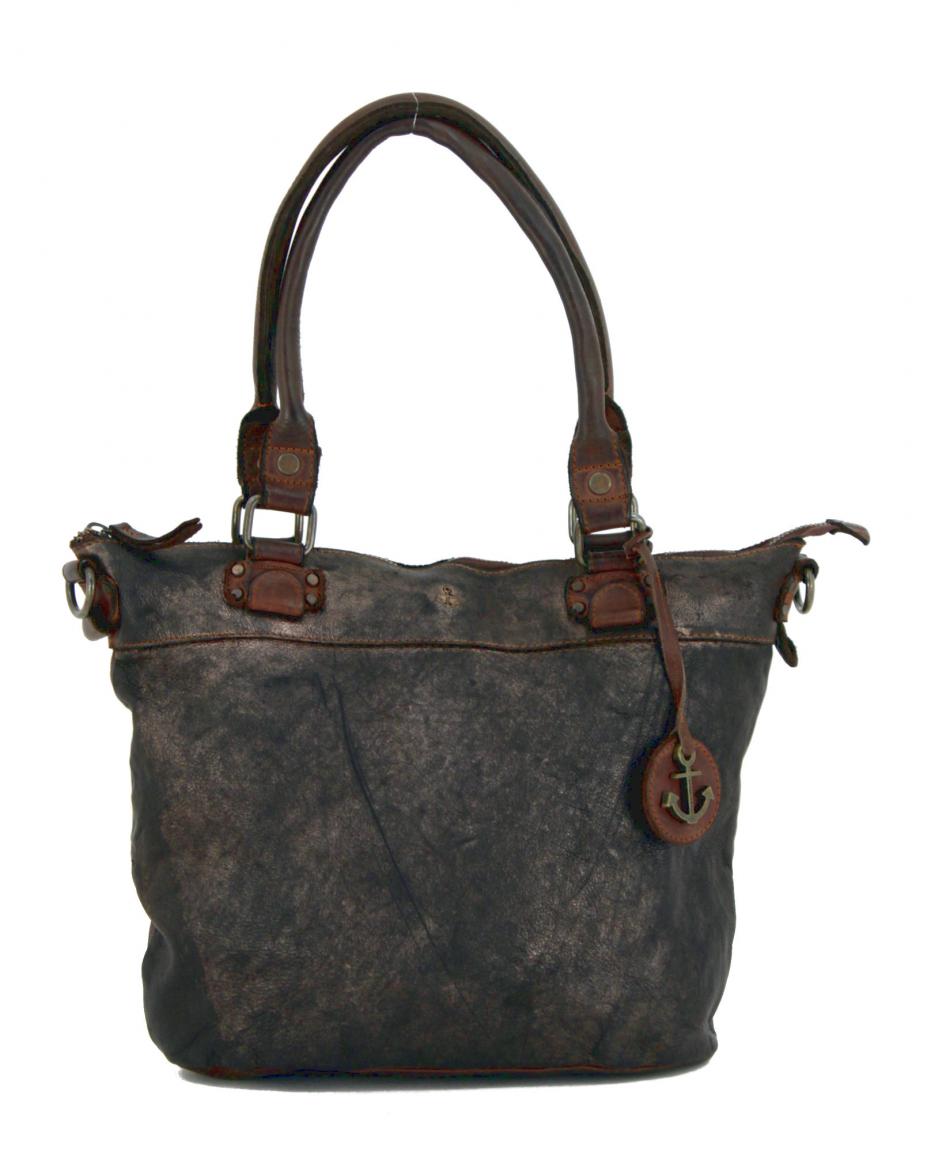 Kurzgrifftasche Harbour2nd Bianca olivgrün Vintage Schultergurt