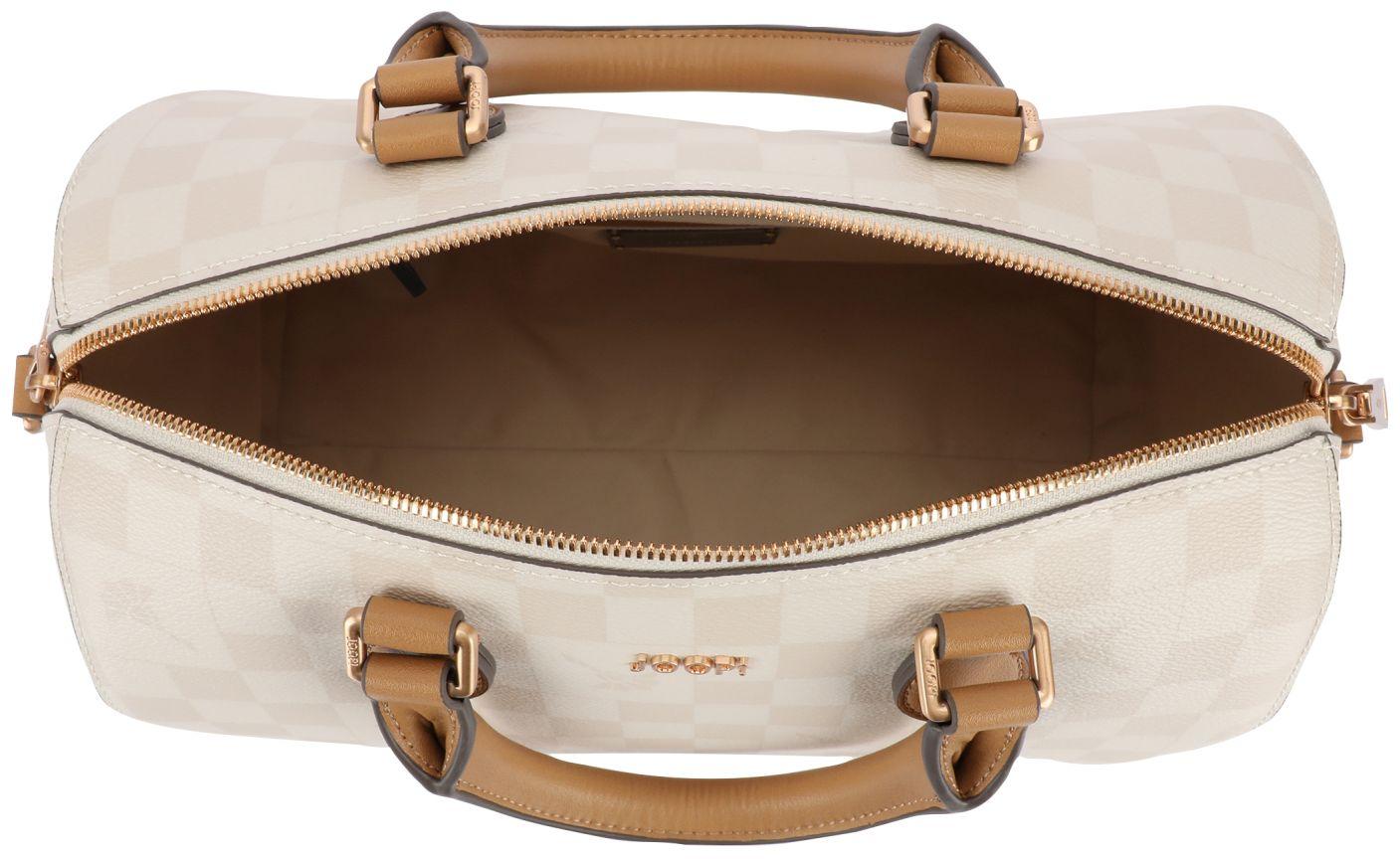 Kurzgrifftasche Joop Cortina Piazza Aurora Birch hellbeige kariert