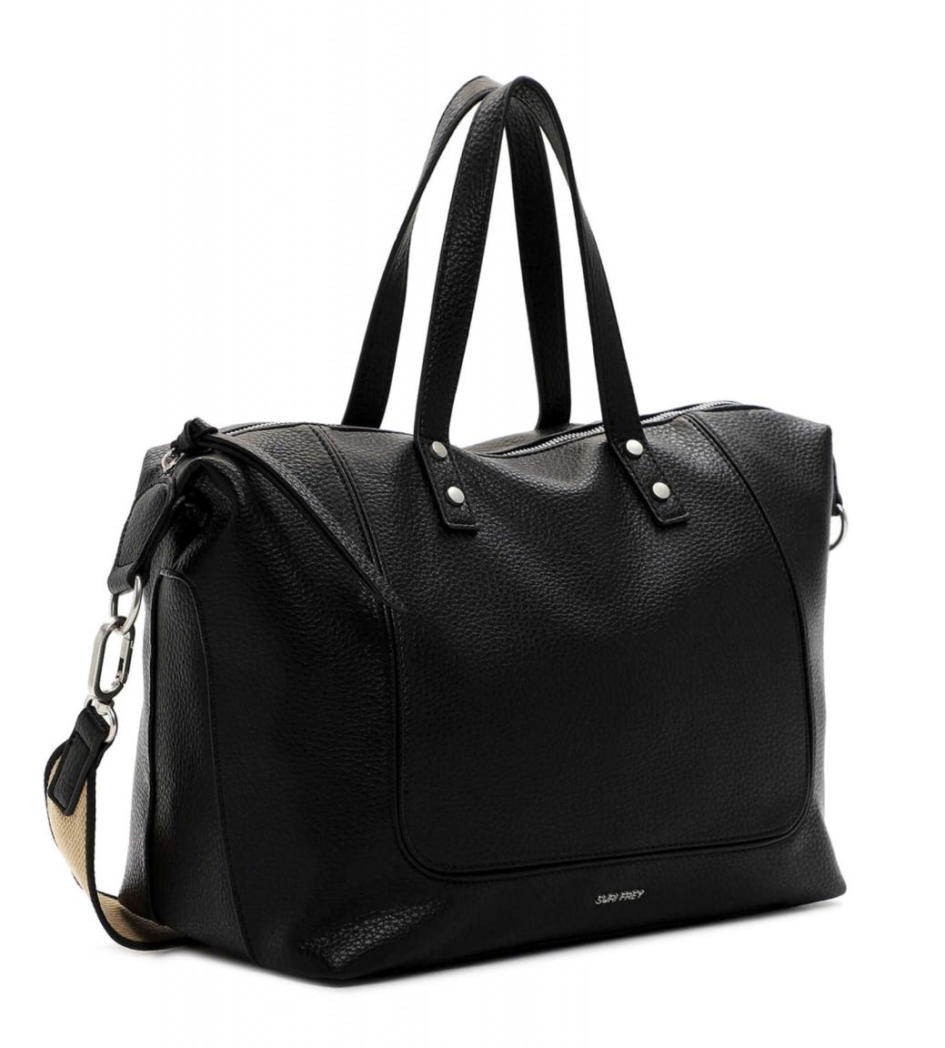 Kurzgrifftasche Kimberly SURI FREY Black flexibel nachhaltig