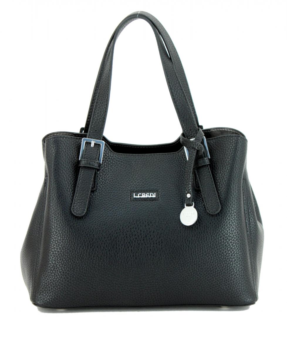 Kurzgrifftasche L.Credi Munich Banu rot gold Anhänger