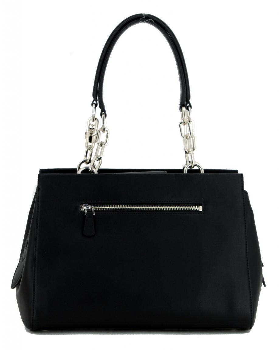 Kurzgrifftasche Logoprint braun Guess Kerrigan Satchel brown