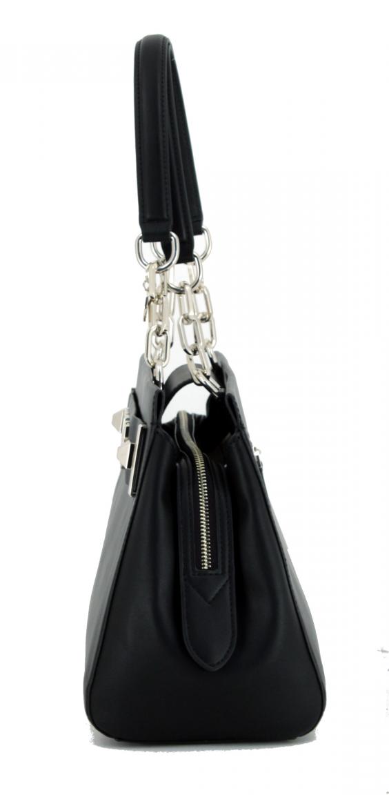 Kurzgrifftasche Logoprint braun Guess Kerrigan Satchel brown