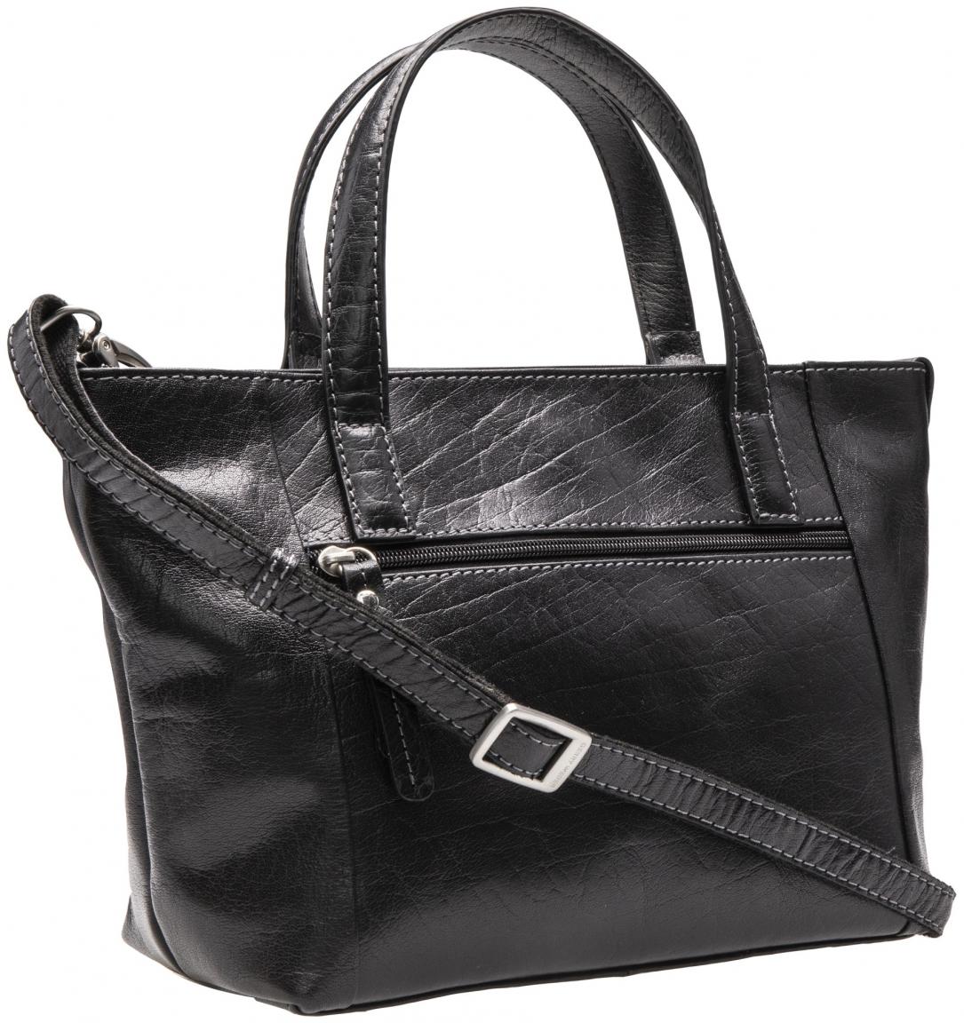 Kurzgrifftasche Lugano Handbag schwarz Leder Gerry Weber 