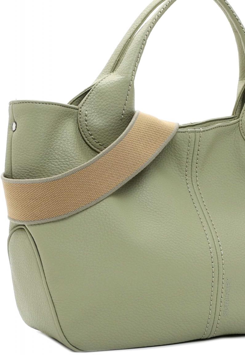 Kurzgrifftasche Nessy SURI FREY pistachio Lederlook vegan
