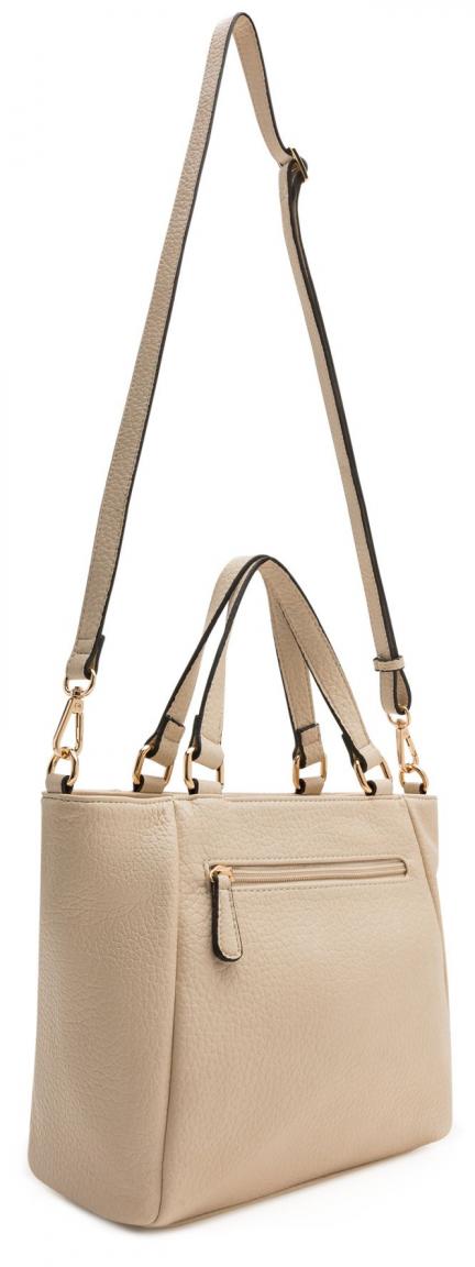 Kurzgrifftasche Oralie L.Credi Creme nachhaltig
