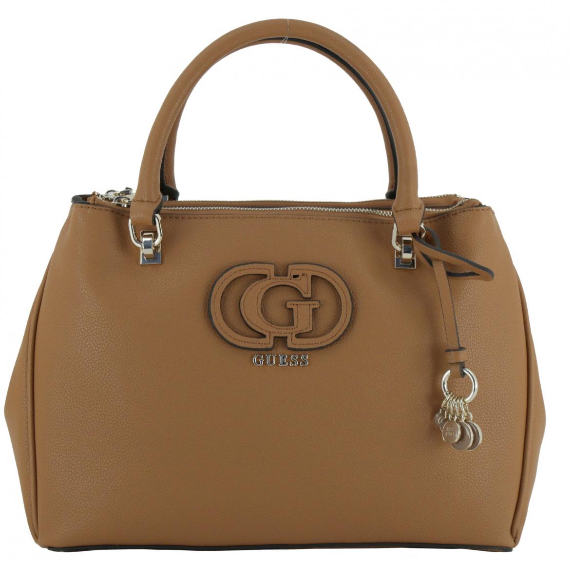 Kurzgrifftasche Status Satchel Guess Calebra Cognac