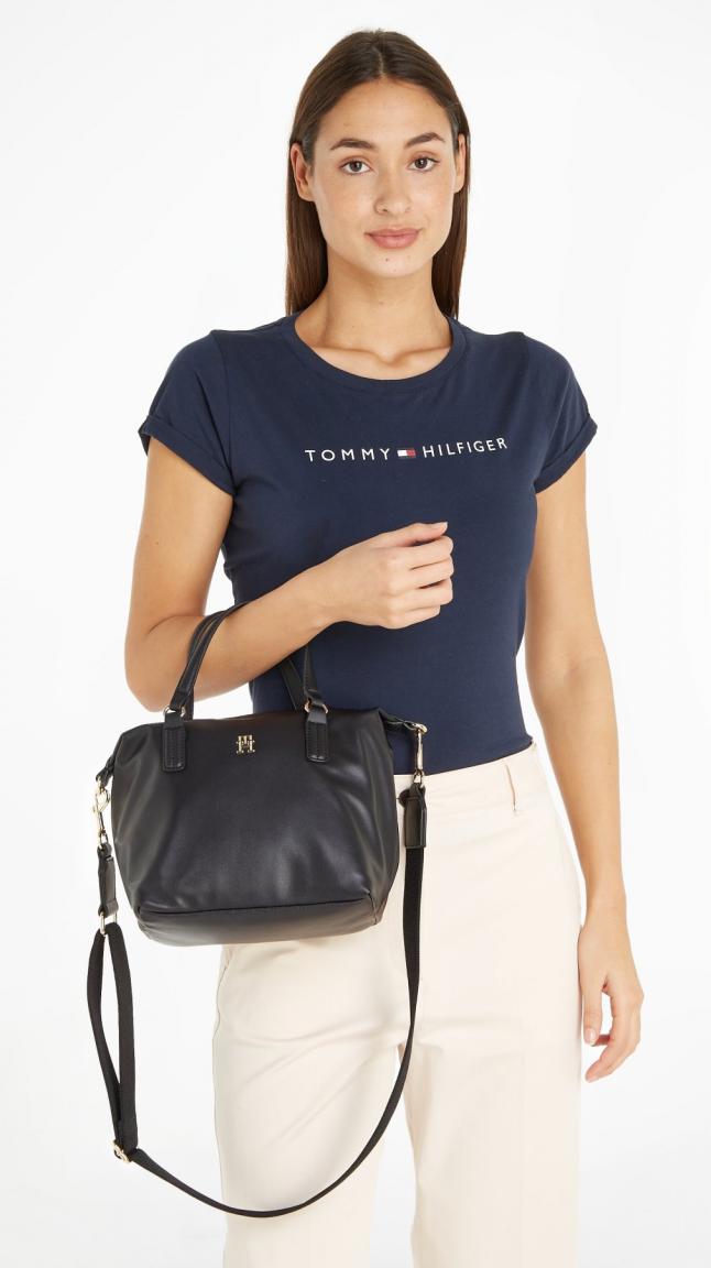 Kurzgrifftasche Tommy Hilfiger Poppy Plus Small Tote Kunstleder