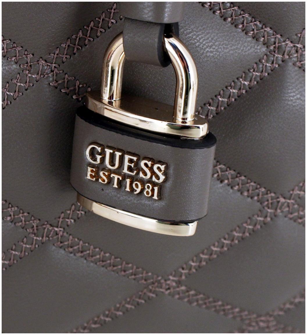 Kurzgrifftasche gesteppt warmweiß Guess Tamsin Off White