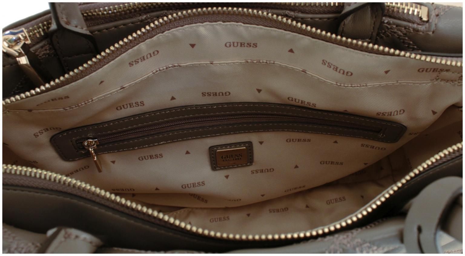 Kurzgrifftasche gesteppt warmweiß Guess Tamsin Off White