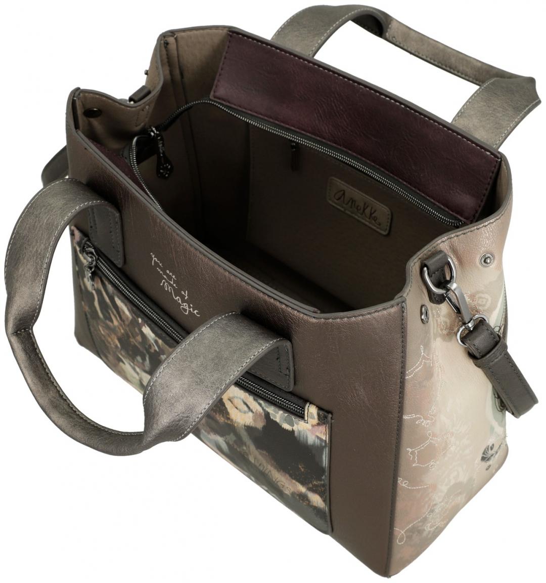 Kurzgrifftasche mit Schultergurt Anekke REAL Beige