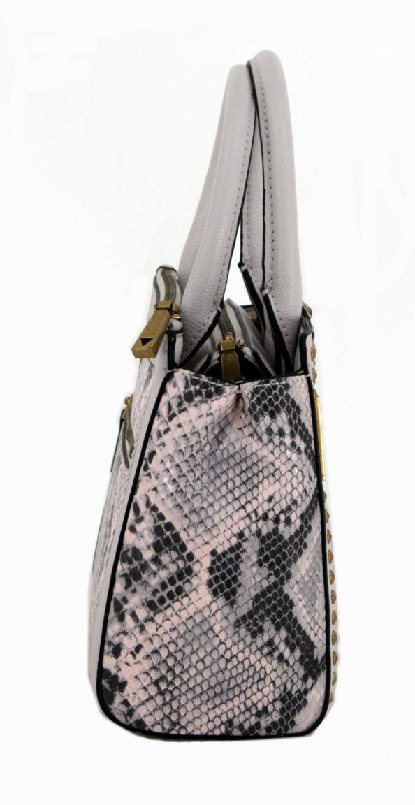 Kurzhenkeltasche Guess Bling SLG Blush Python Glitzersteine Nieten