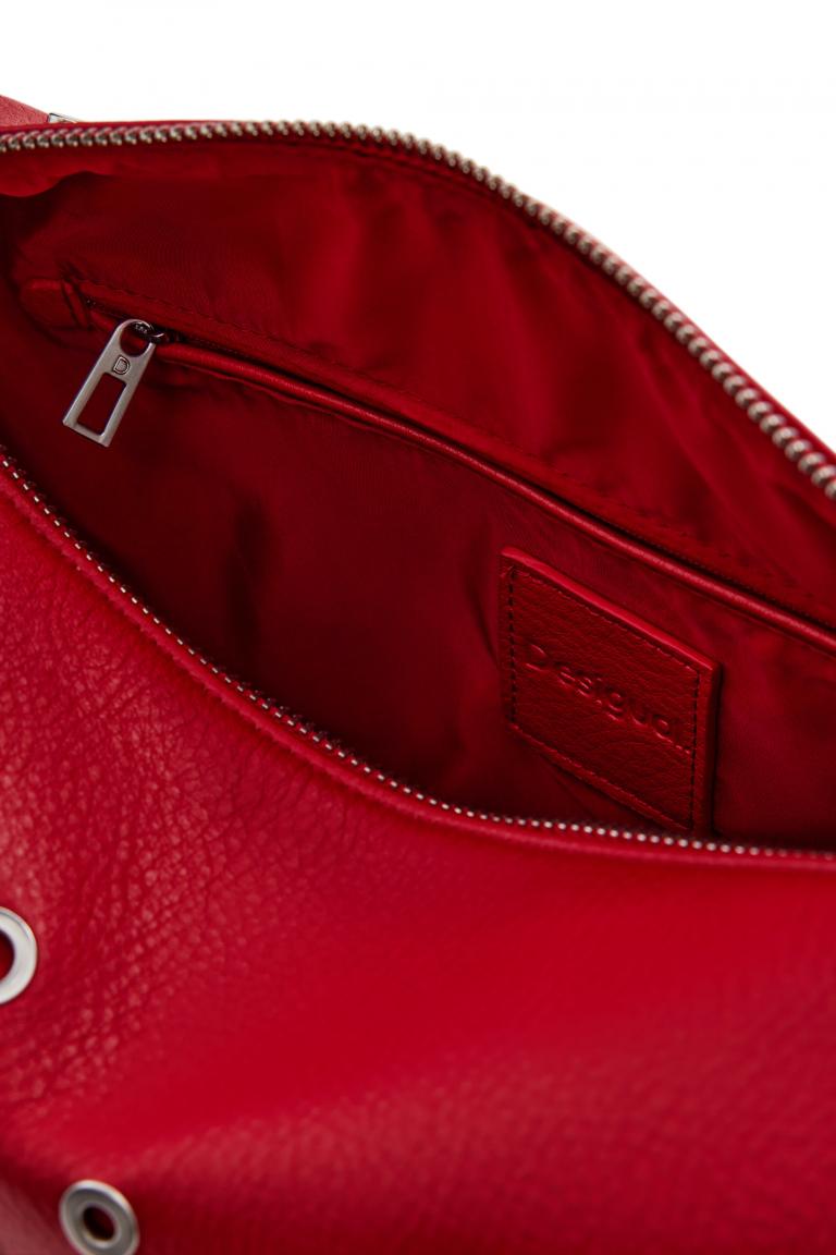 Kurzhenkeltasche Nieten Desigual rockig rot Bergamo Rebel