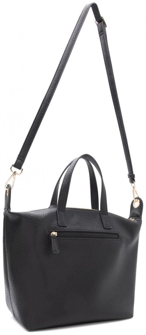L,Credi Kurzgrifftasche in Beutelform Parmida schwarz
